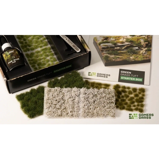 Gamers Grass Tuft Starter Box – Green Grass | Zestaw startowy kępek trawy do dioram i podstawek
